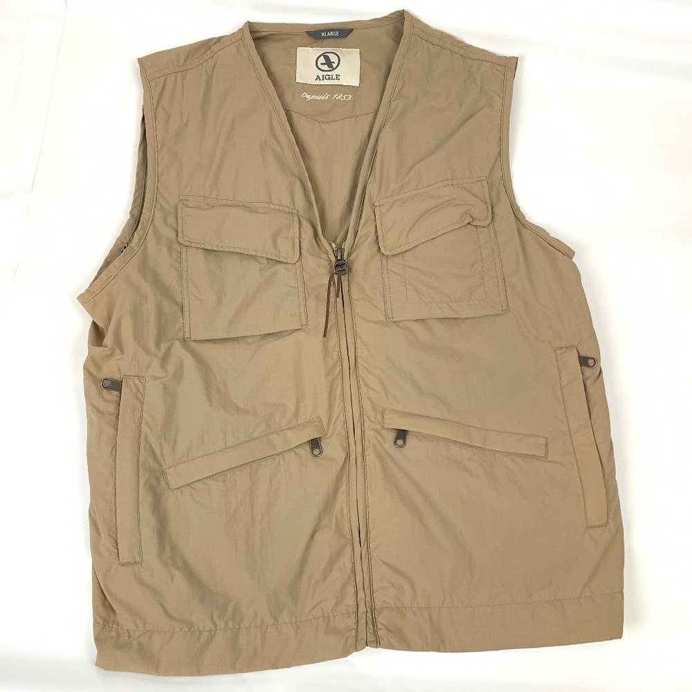 Aigle Utility Vest Depuis 1853 khaki Tactical Hunt